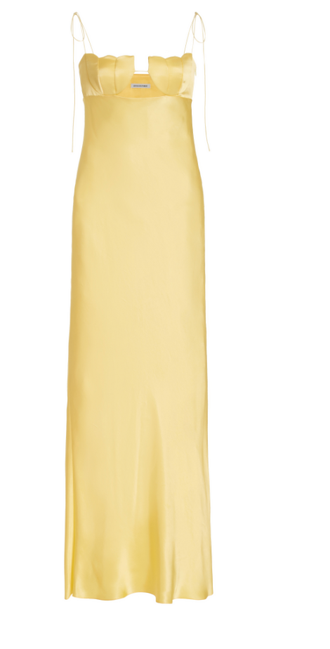 Anna October Tulip Satin Maxi Dress – T²