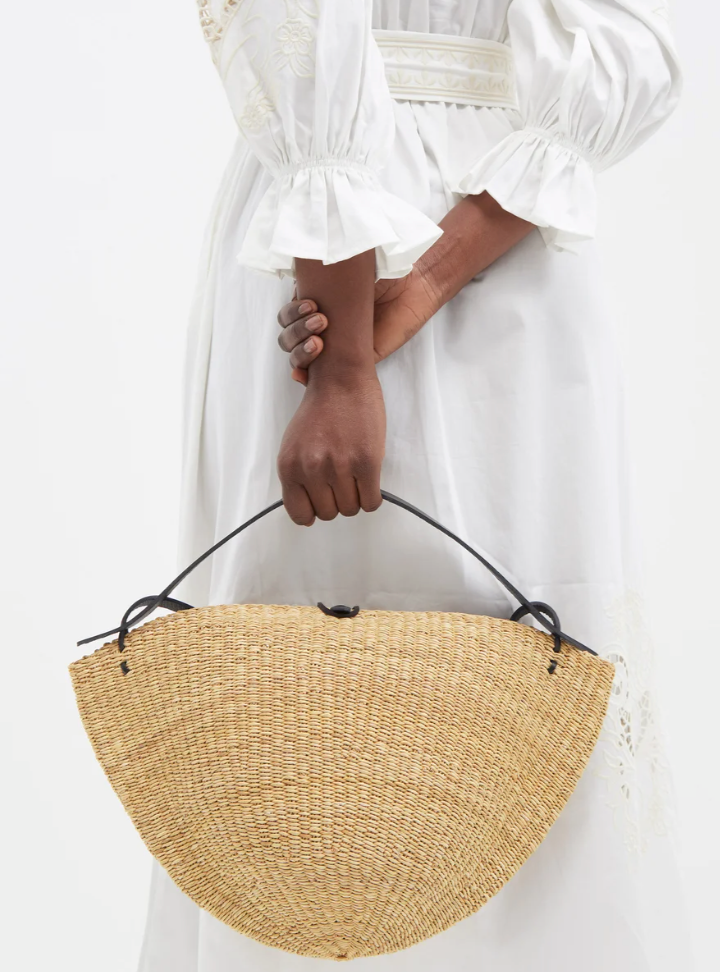 Inès Bressand No.33 Leather-trimmed Basket Bag – T²