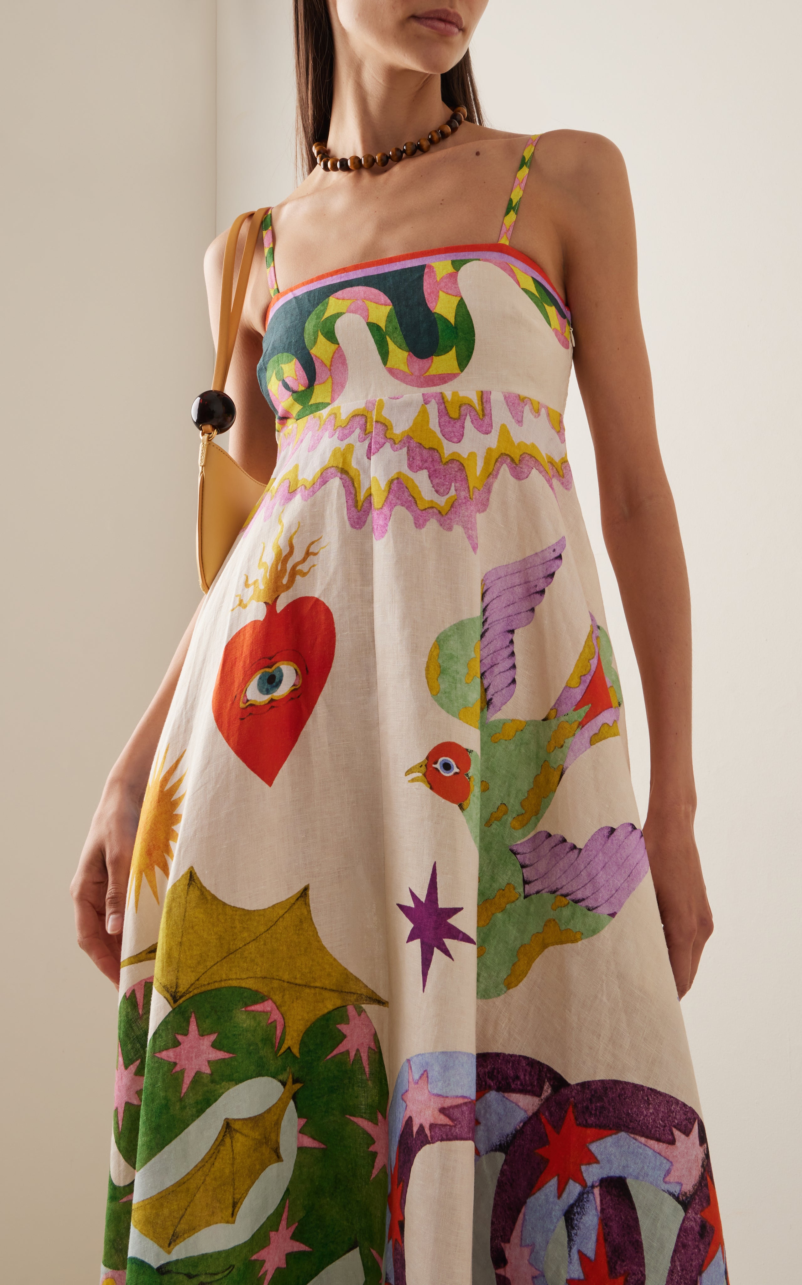 Almais Seeker Printed Linen Midi T Almais Seeker Printed Linen Midi T