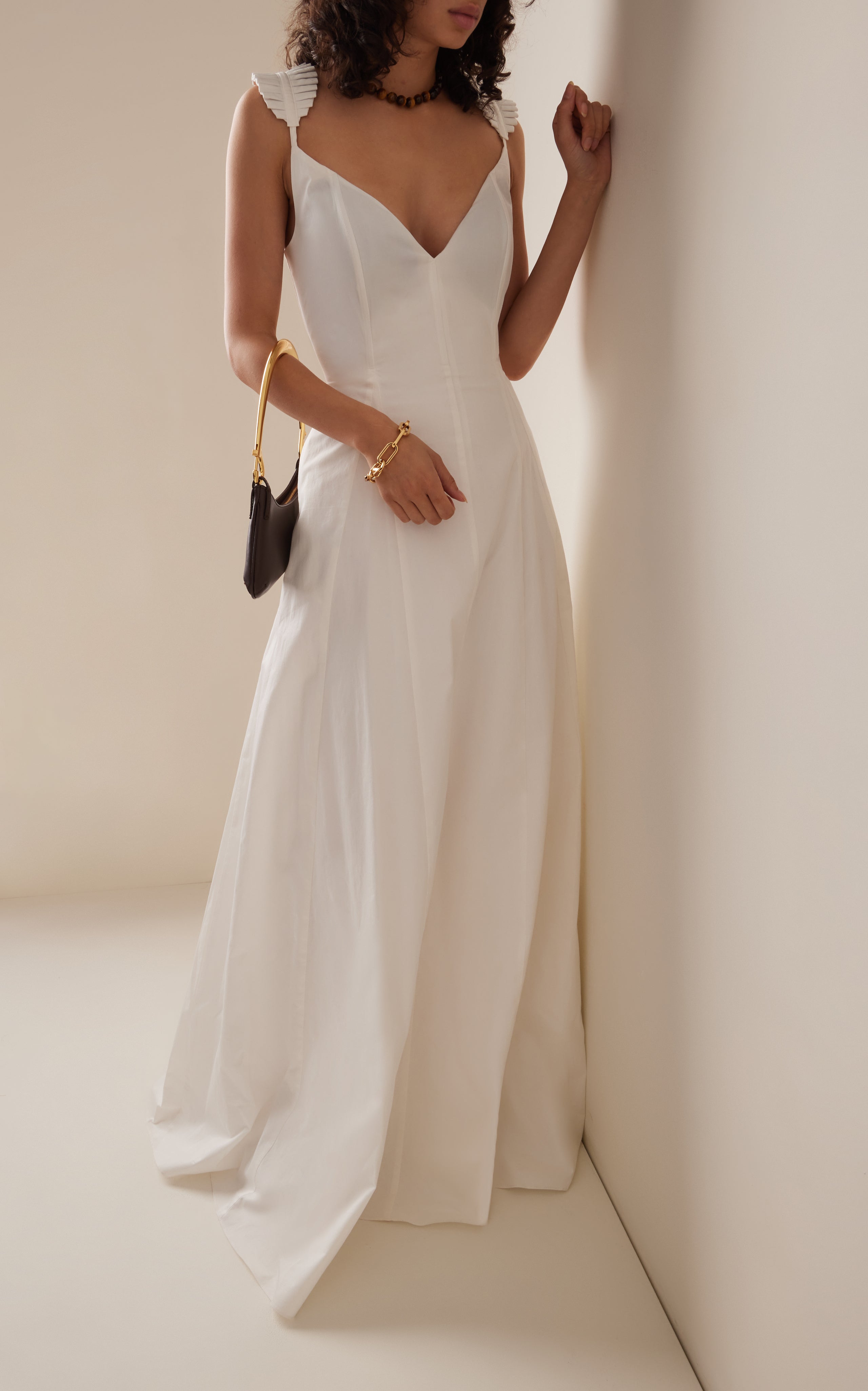 Andrea Iyamah Vola Cotton Gown – T²