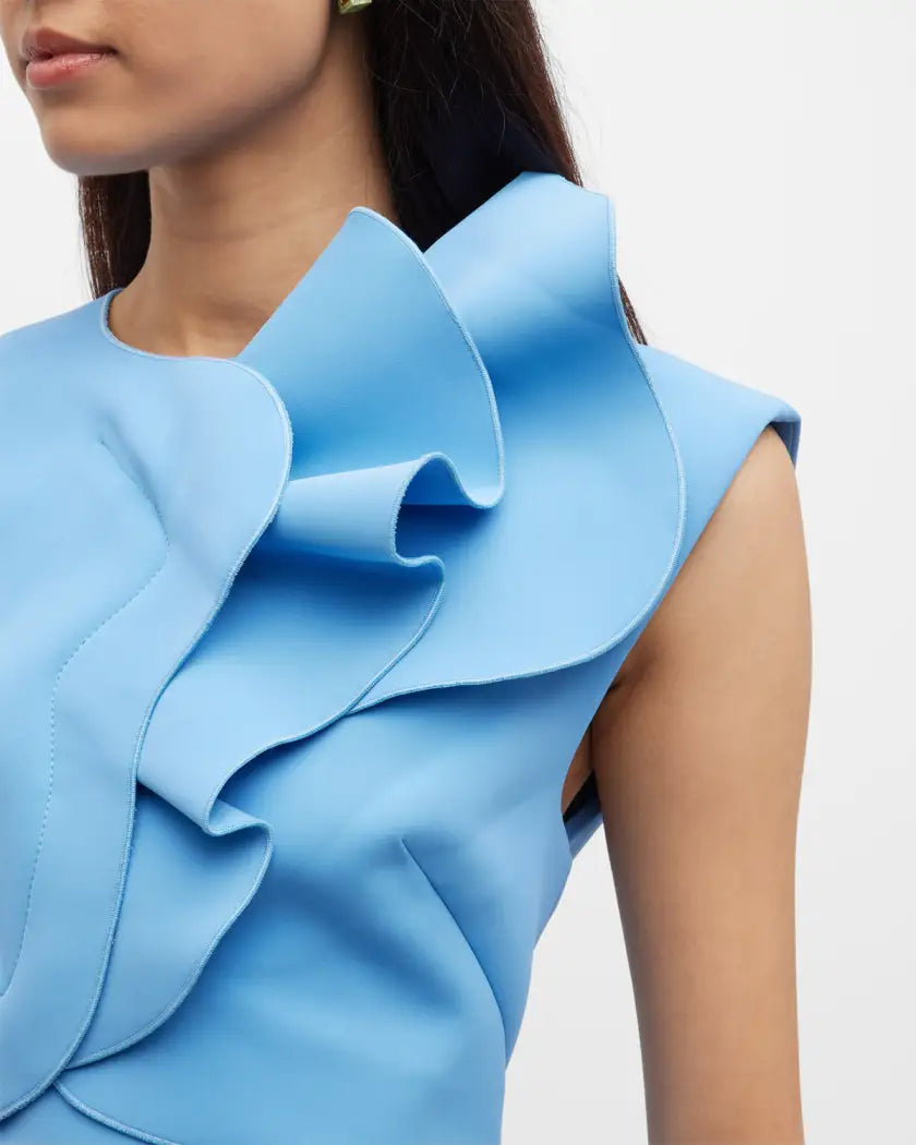 Acler Harman Mini Ruffled Sheath Dress – T²