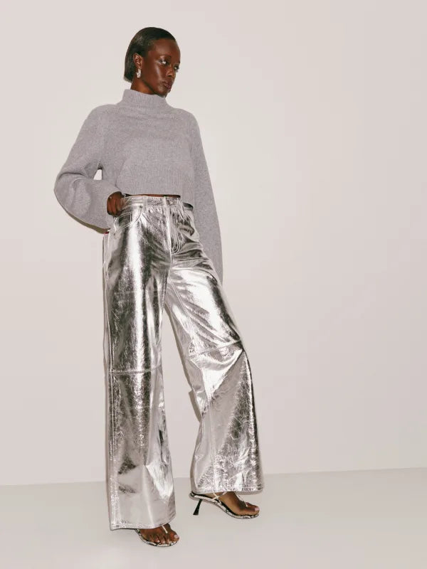 Veda Erin Wide Leg Leather Pant