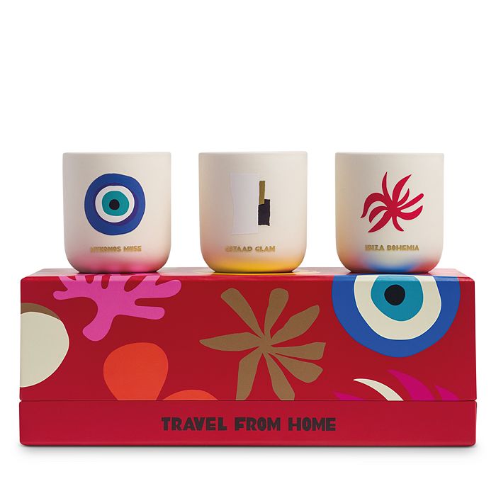 Travel From Home Mini Scented Candle Set, 3 pcs