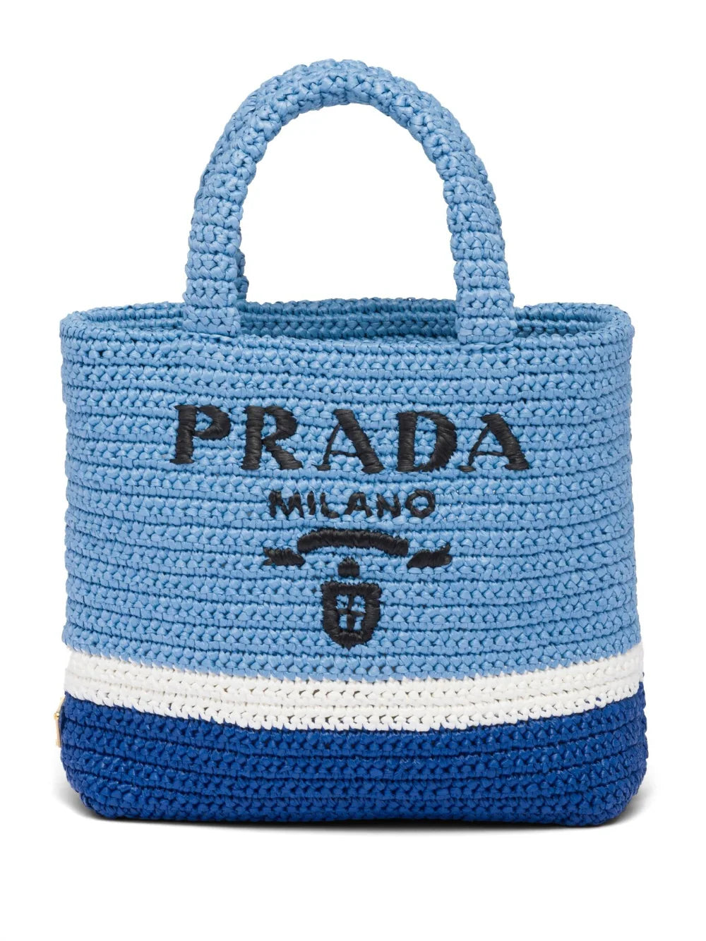 PRADA Small Raffia Tote Bag