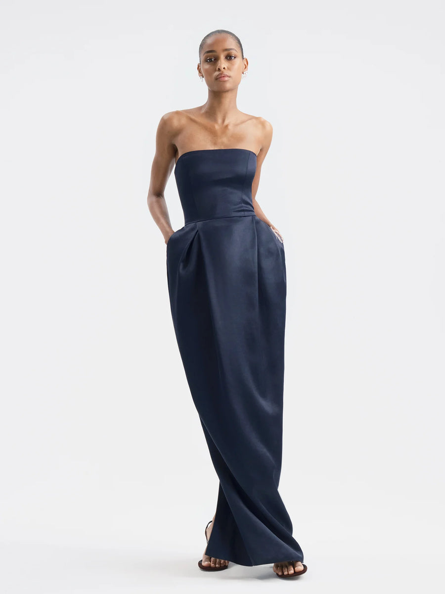Alune Dress in Wool Silk