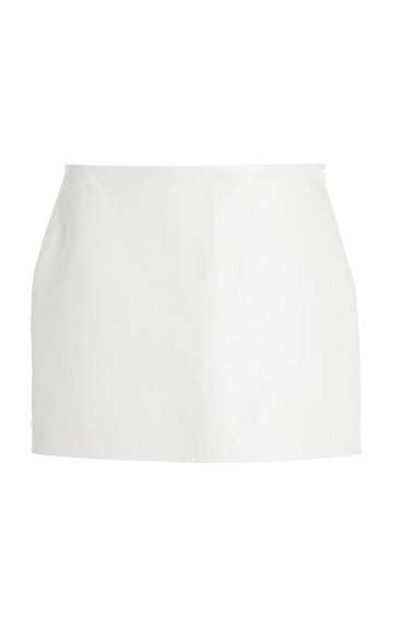 Agda Leather Mini Skirt