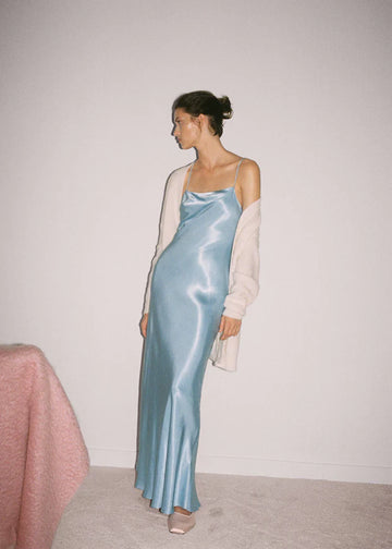 Strapless Satin Dress