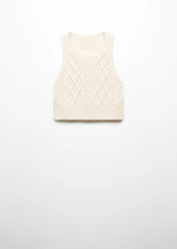 Braided Knit Vest