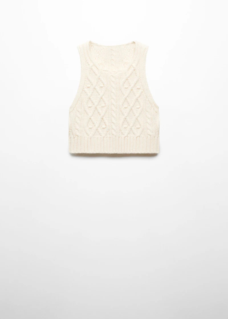 Braided Knit Vest