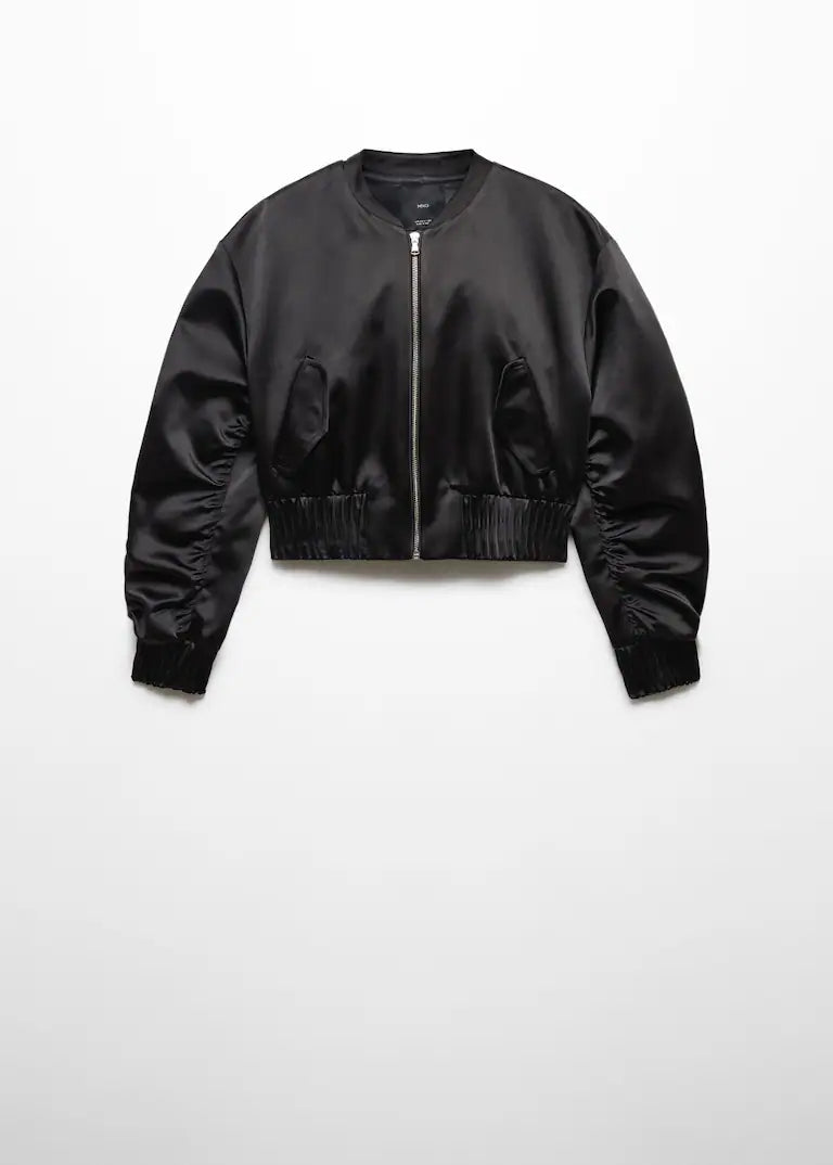 Satin Bomber Jacket