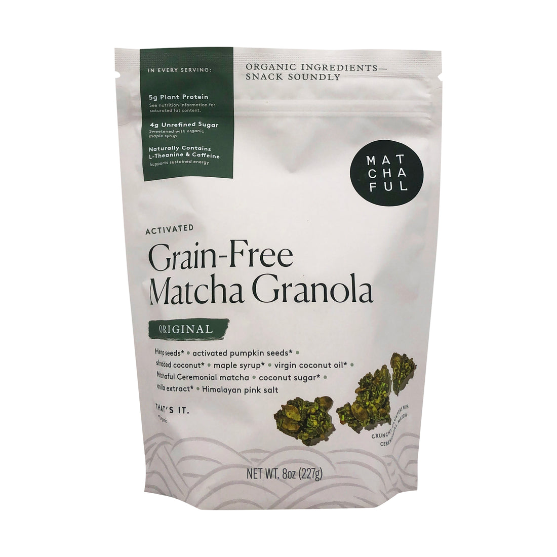 Matchaful Grain Free Matcha Granola