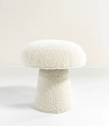 Forsyth Mushroom Pouf in Boucle