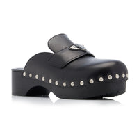 PRADA Studded Leather Clogs