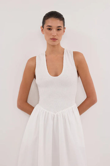 Florence White Sleeveless Dress