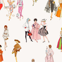 1960s Barbie Removable Wallpaper