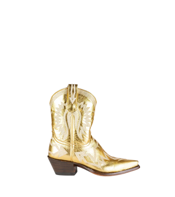 Maggie Metallic Gold Boots