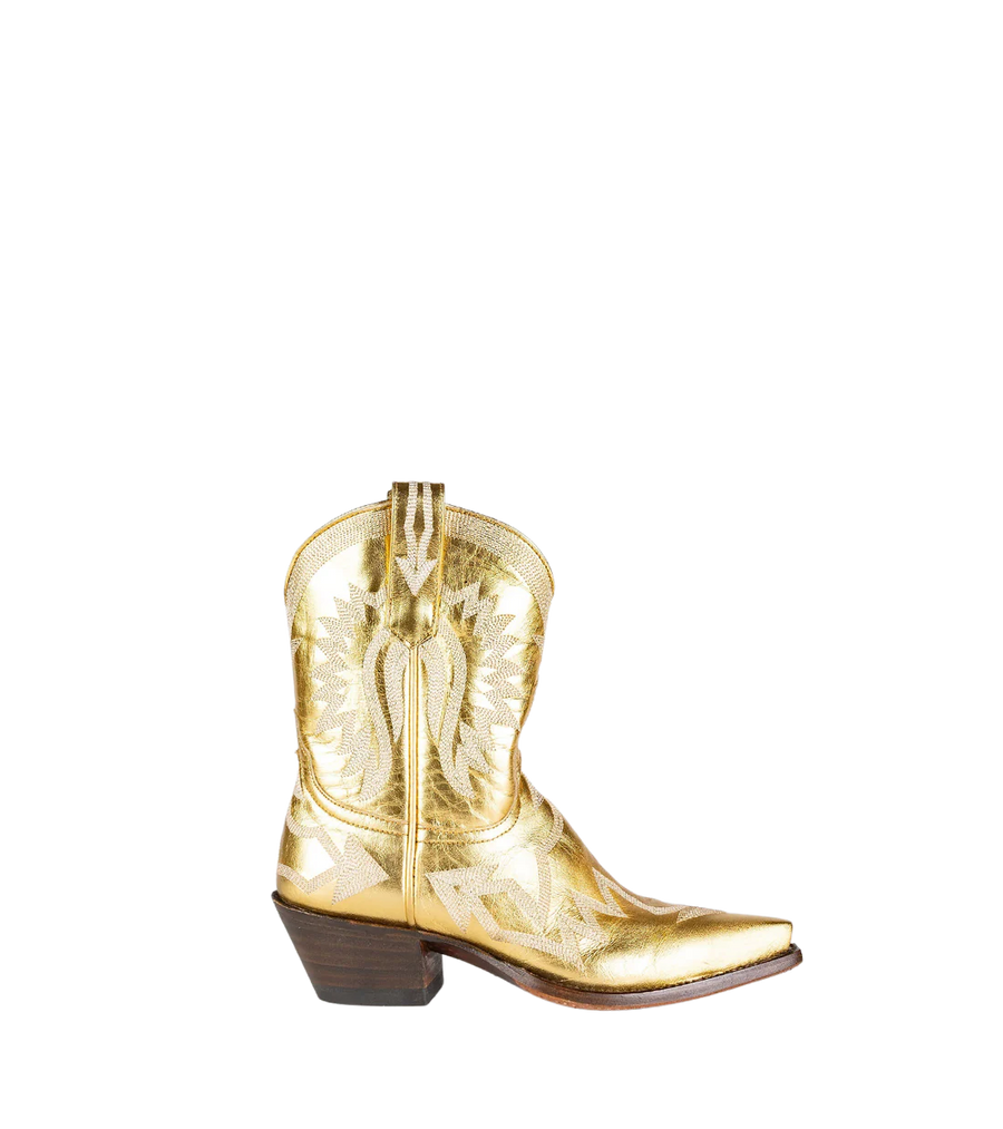 Maggie Metallic Gold Boots