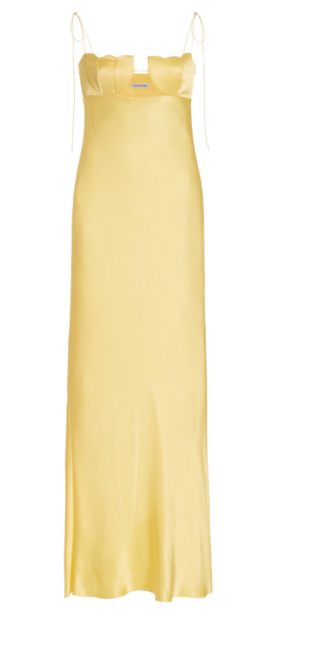 Anna October Tulip Satin Maxi Dress