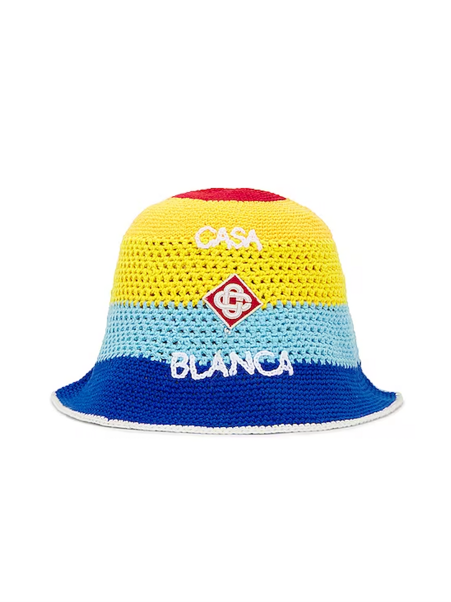 Casablanca Striped Crochet Hat