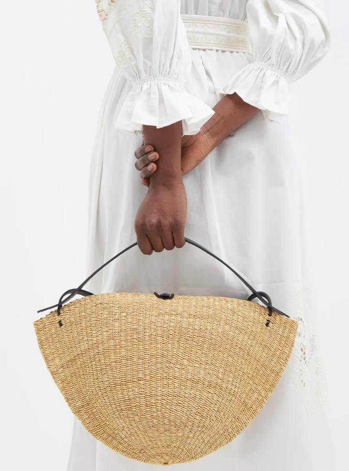 Inès Bressand No.33 Leather-trimmed Basket Bag