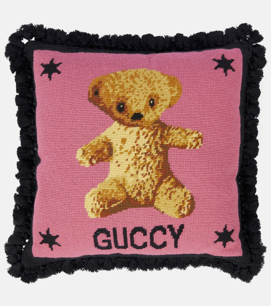 GUCCI Embroidered Cushion