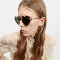 GUCCI Heart Shaped Sunglasses