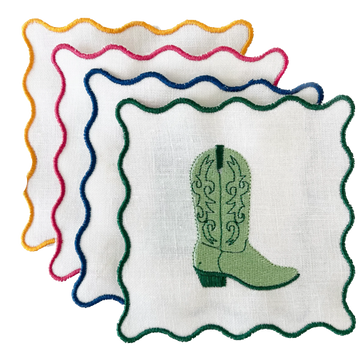 Cowboy Boot Cocktail Napkin