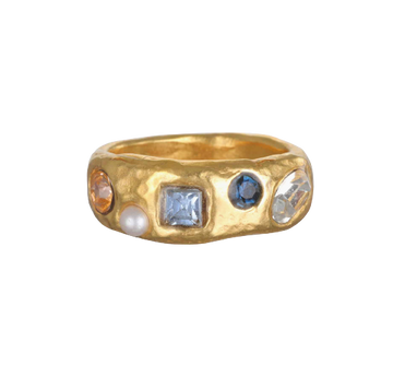 Rococo Gem Ring in Blue