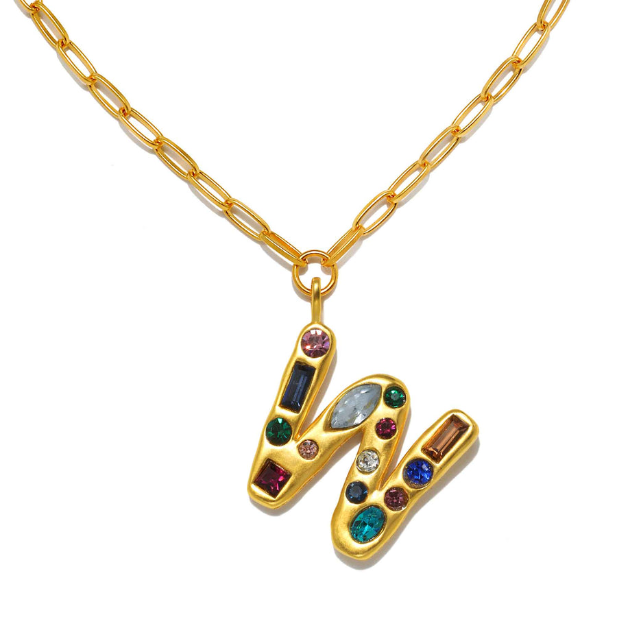 Emilie Gem Initital Necklace