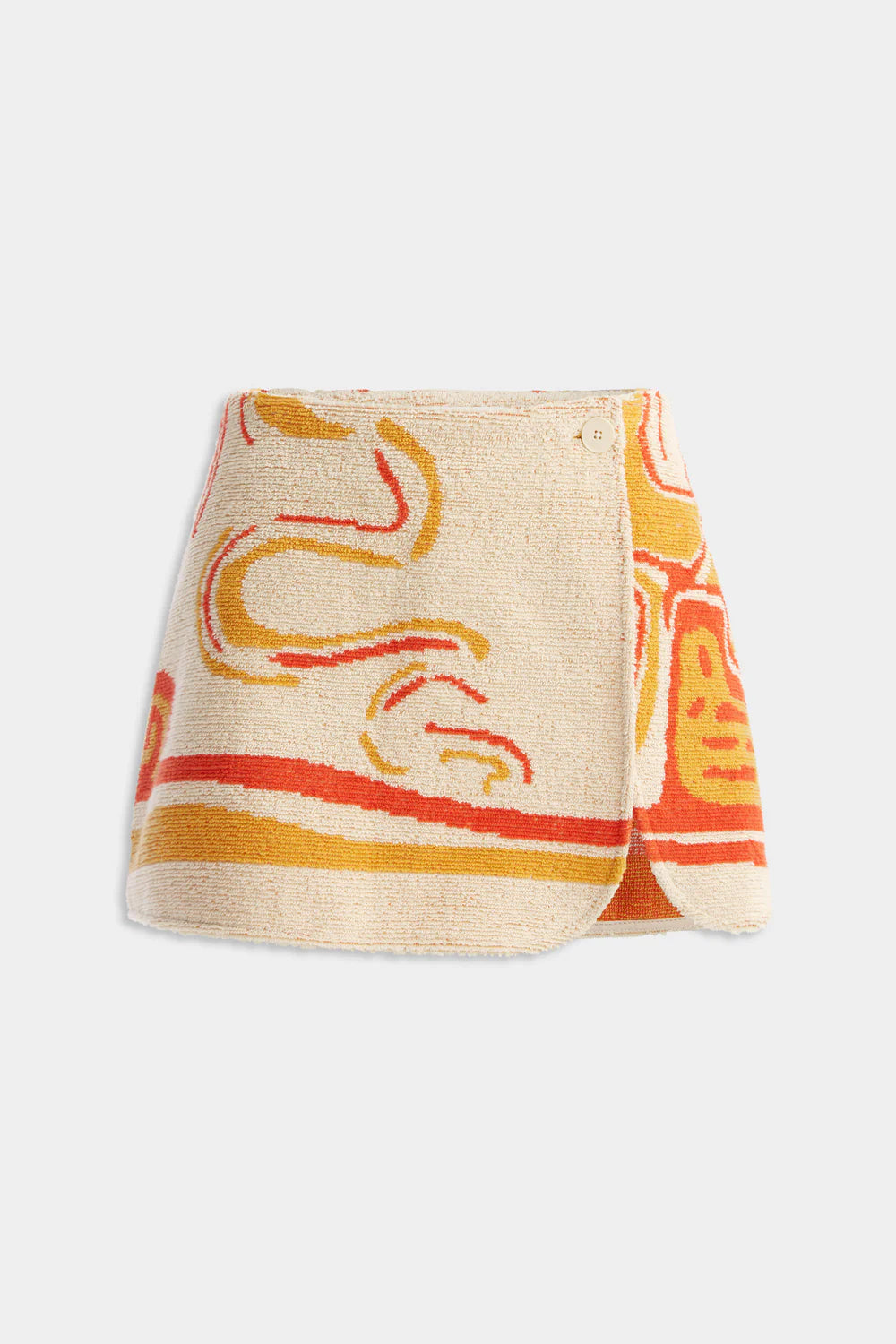 Jacquard Terry Mini Skirt