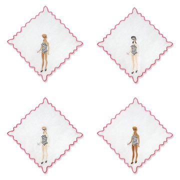 Barbie Cocktail Napkins - Set of 4