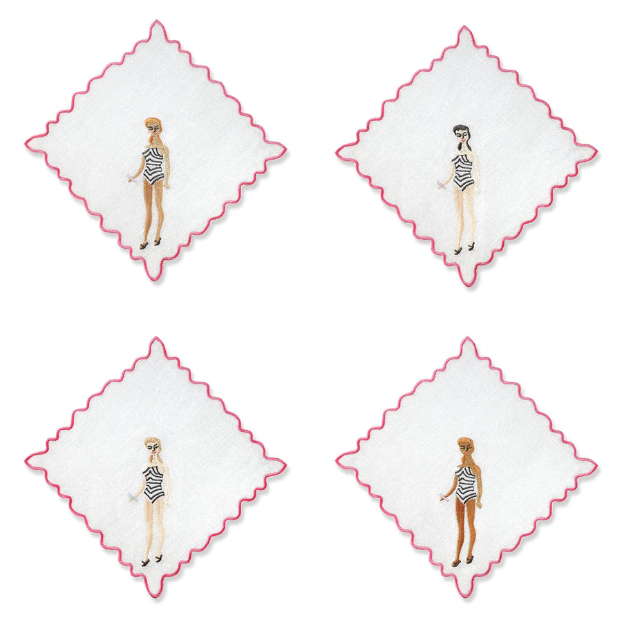 Barbie Cocktail Napkins - Set of 4