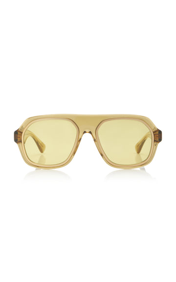 Bottega Veneta Aviator-Frame Acetate Sunglasses