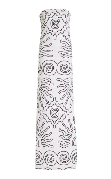 Daphne Printed Crepe Maxi Dress