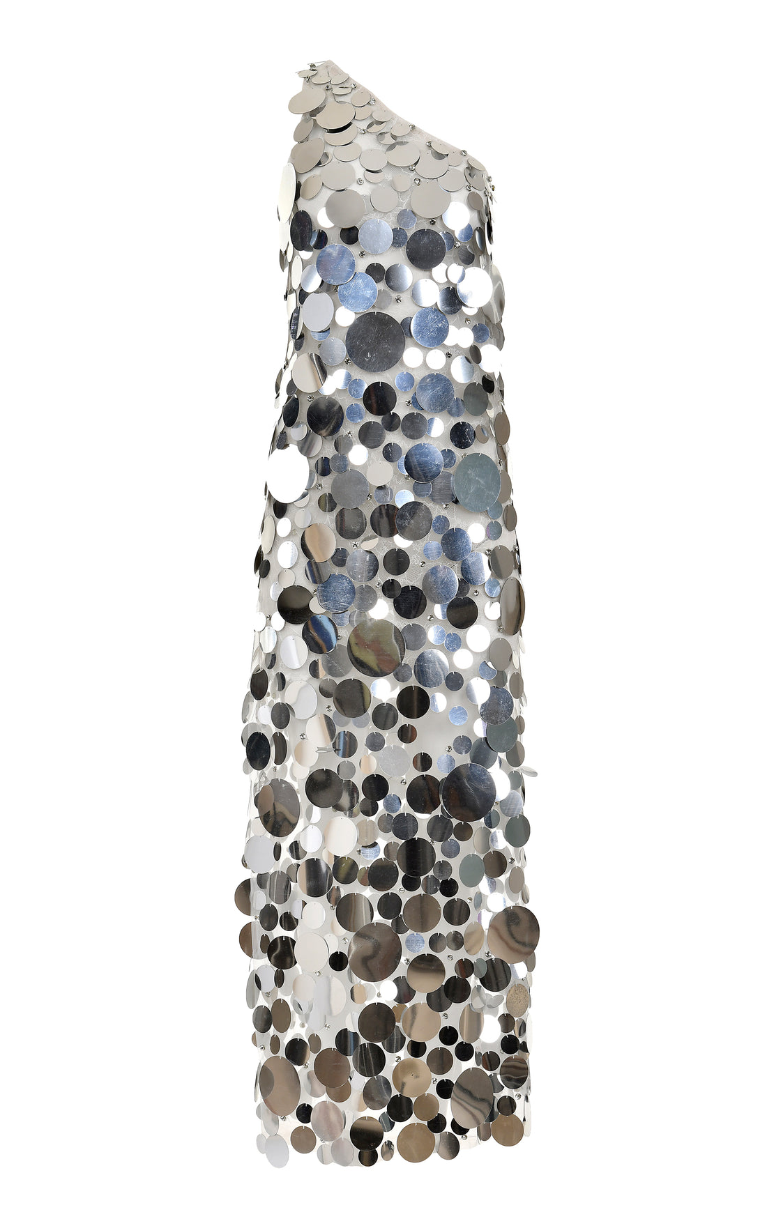 Disco Paillette-Embellished Maxi Dress