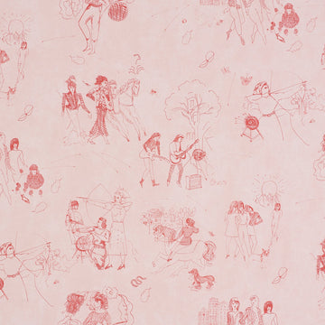 Toile des Femmes Removable Wallpaper