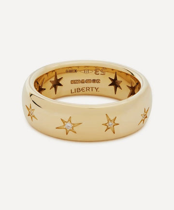 Liberty 9ct Gold Handmade Star Ring