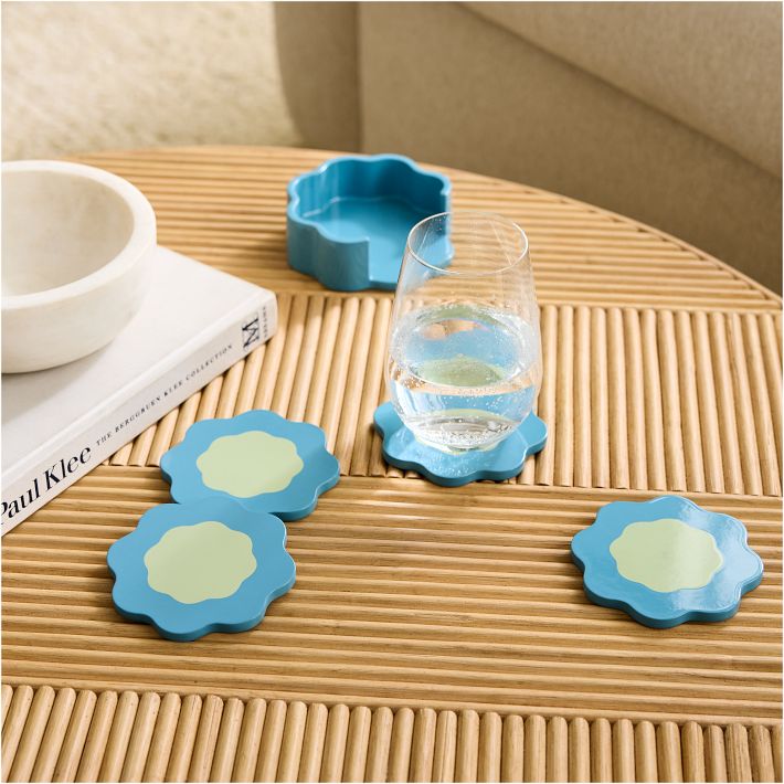 RHODE Lacquer Coasters (Set of 4) + Tray