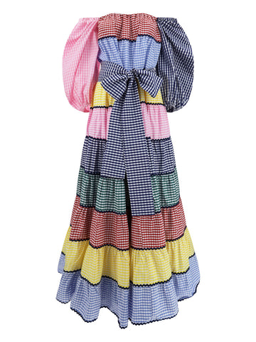 Gingham Maxi