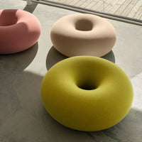 Boa Sulfur Leather Pouf