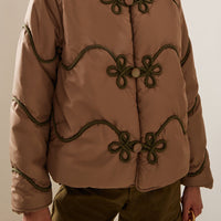 Sea Macie Embroidered Puffer Coat