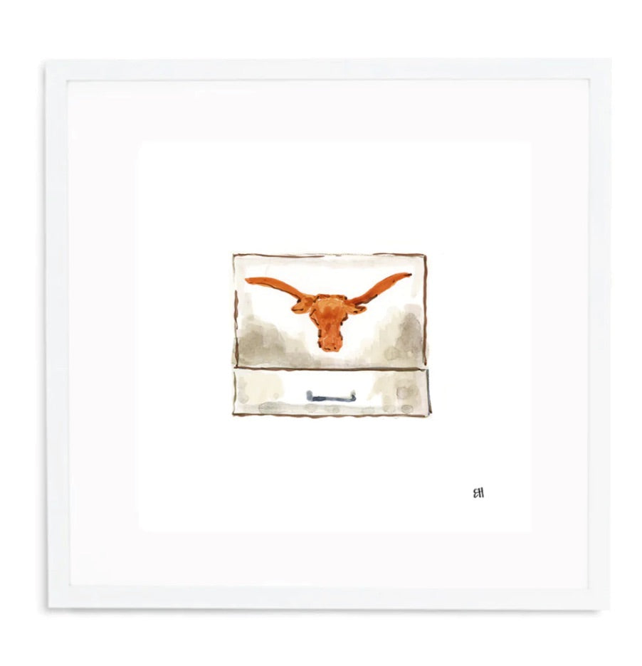 University of Texas Matchbook Print