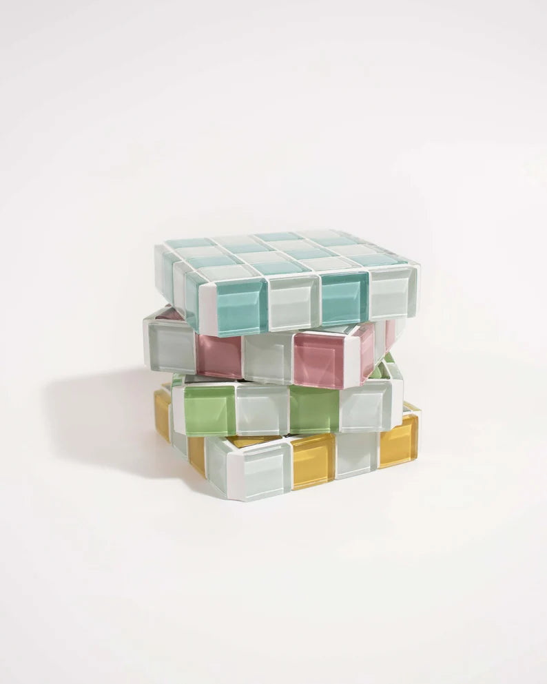 Glass Tile Decorative Cubes