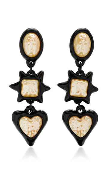 Julietta Foxy Brown Resin Enamel Earrings