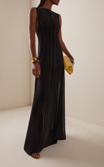 Audrey Crepe-Georgette Maxi Dress