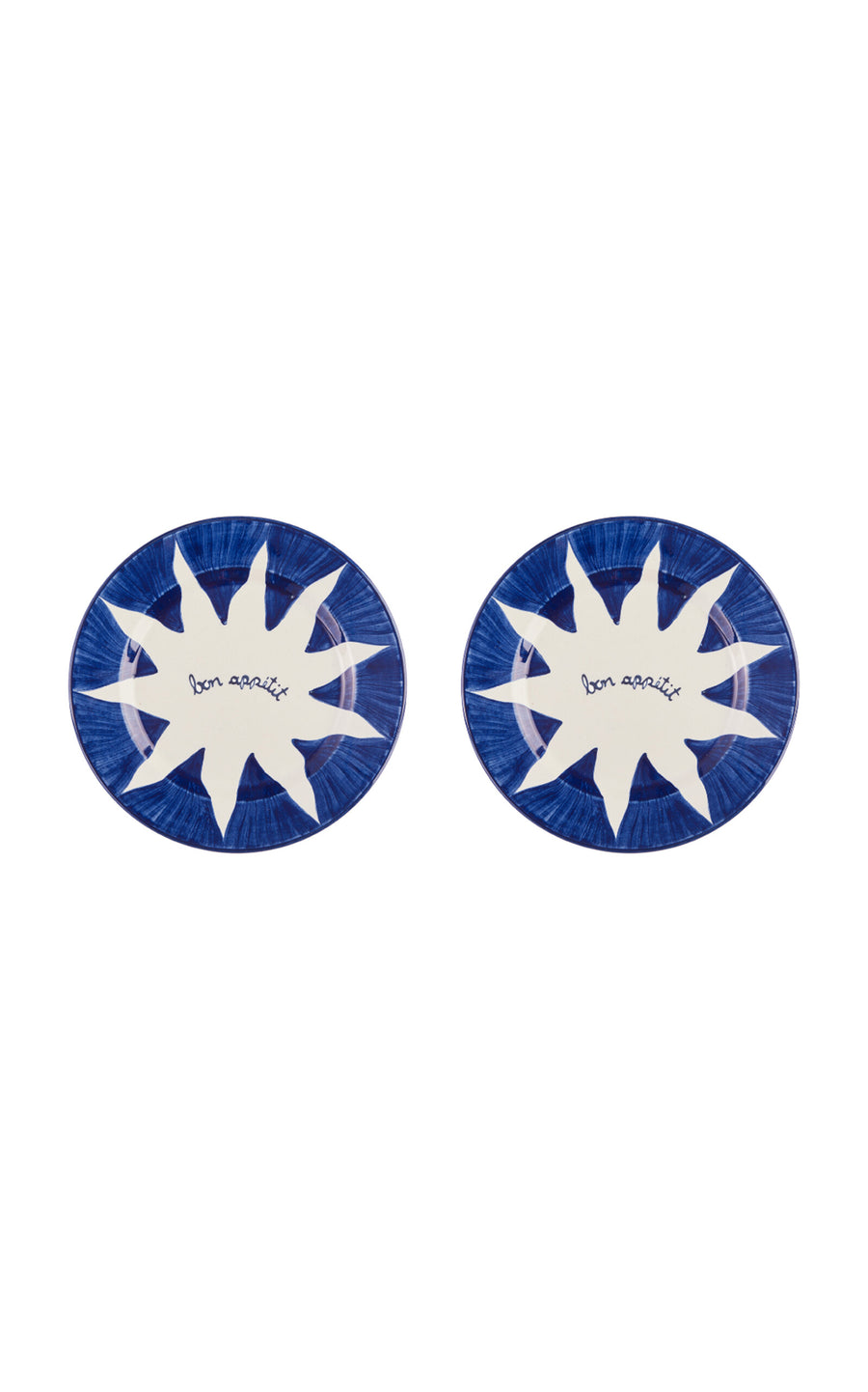 Soleil Blue Dessert Plate Set-Of-Two