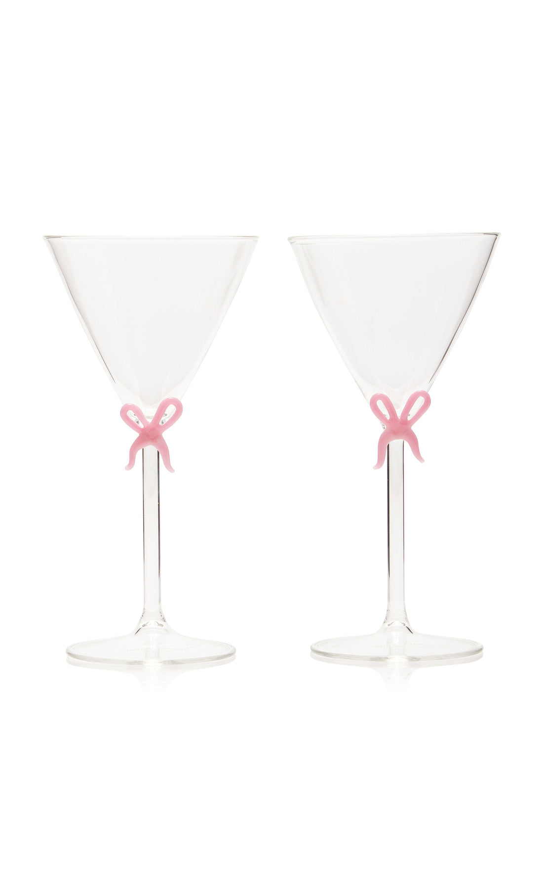 Set-of-Two Handmade Martini Glasses