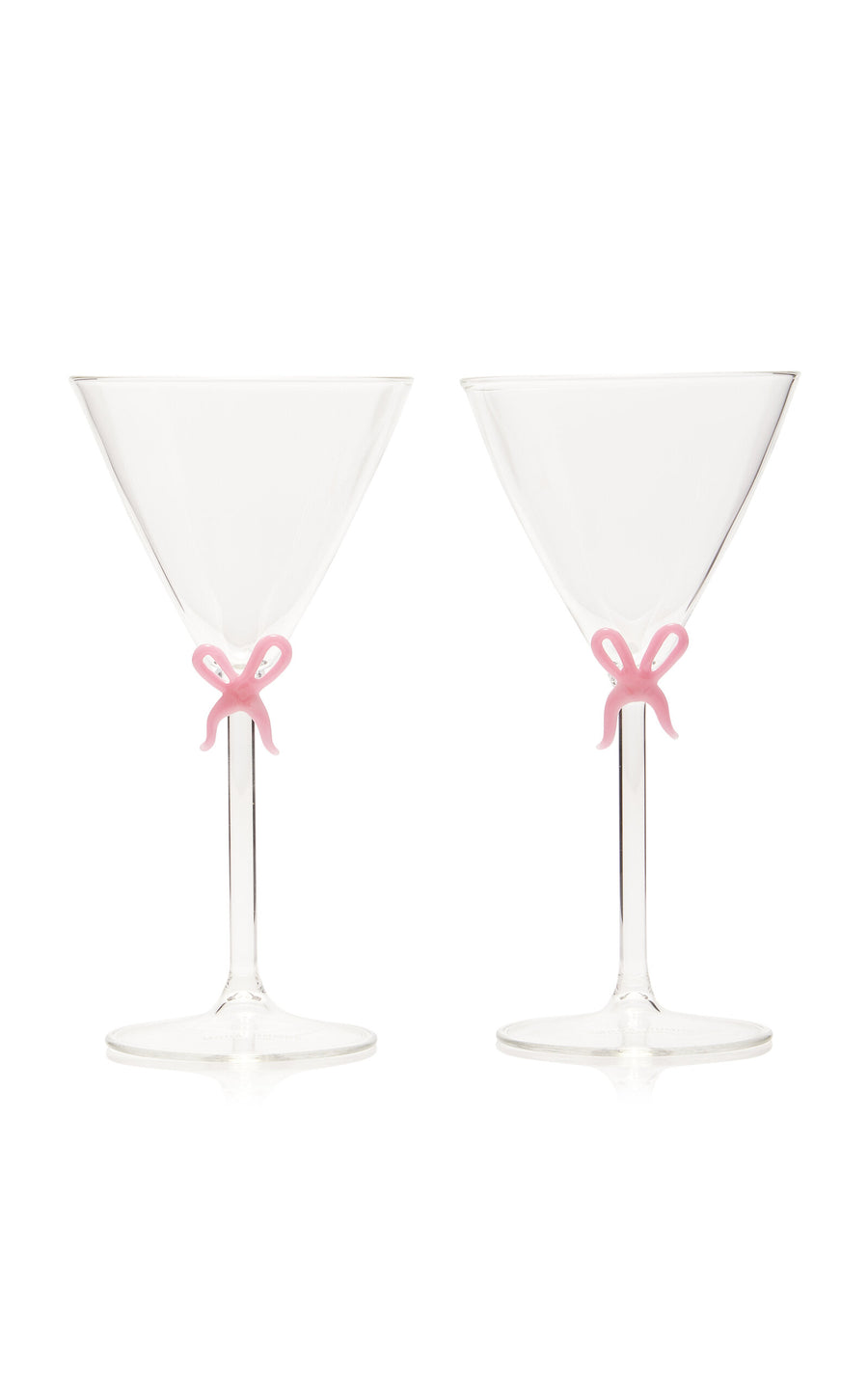 Set-of-Two Handmade Martini Glasses