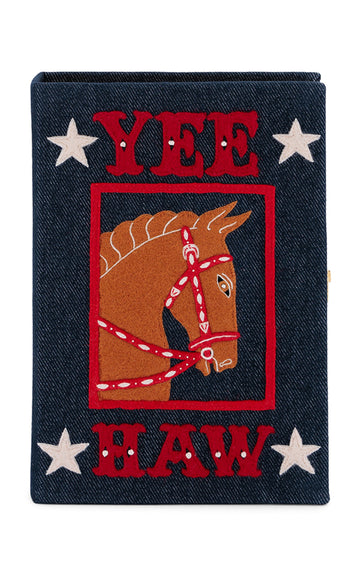 Yee-Haw Embroidered Clutch