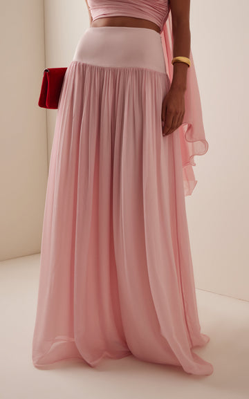 Solene Chiffon Maxi Skirt